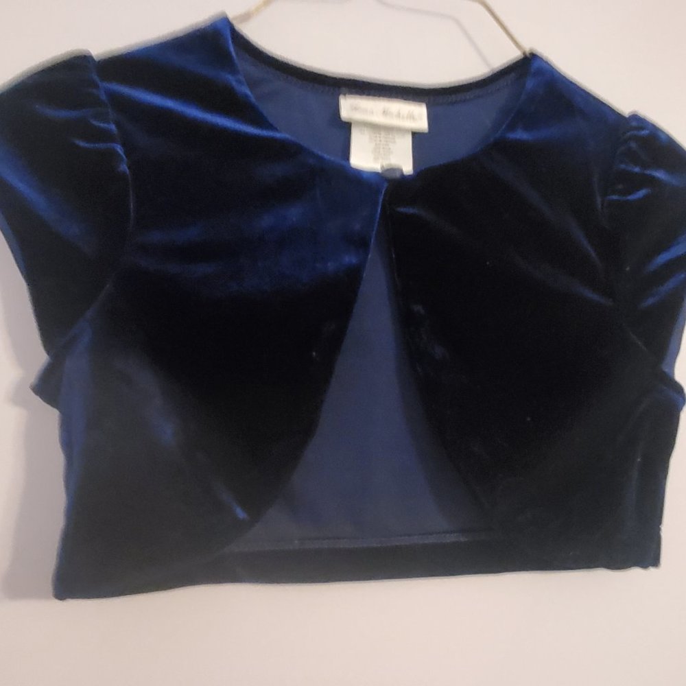 Girls Shrug Size 8 by Jona Michelle: Blue